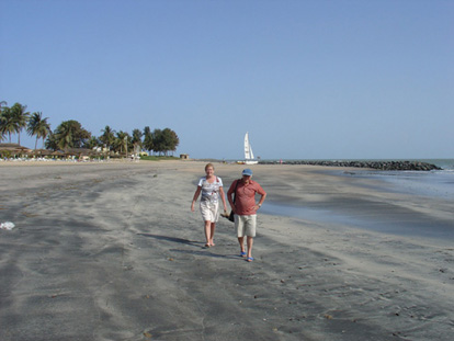 promenad p� stranden